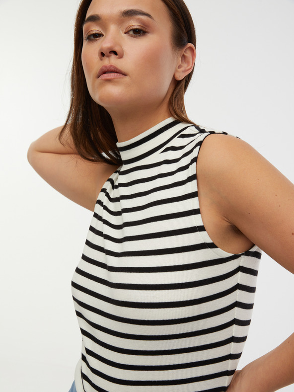 Orsay Crno-bijeli ženski top na pruge ORSAY