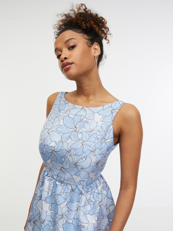Orsay Svijetloplava ženska cvjetna haljina ORSAY