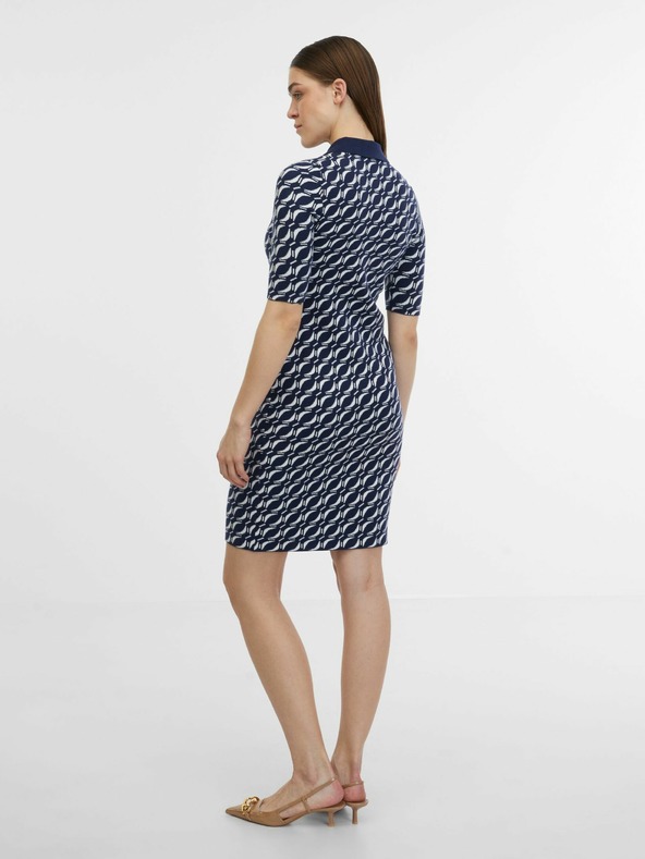 Orsay Tamnoplava ženska džemper haljina s uzorkom ORSAY