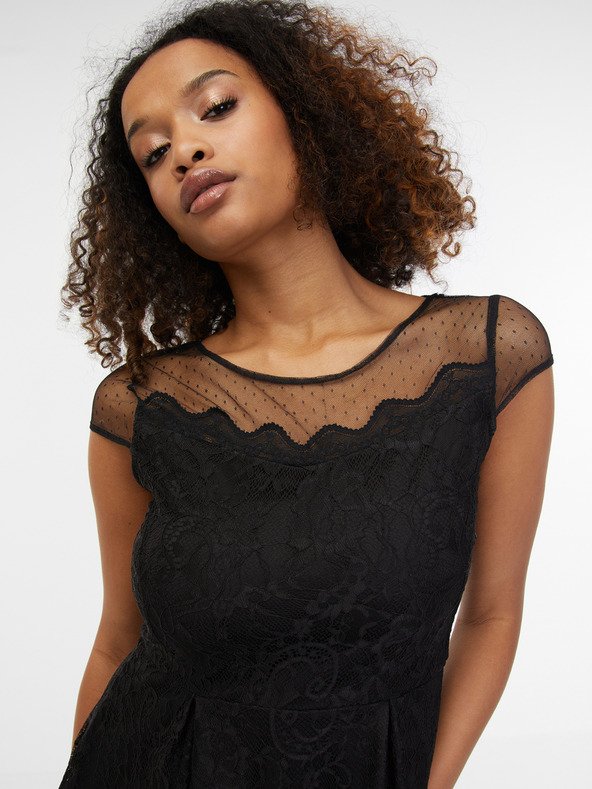 Orsay Crne ženske čipkaste haljine ORSAY