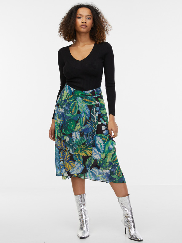 Orsay Crni ženski rebrasti pulover ORSAY