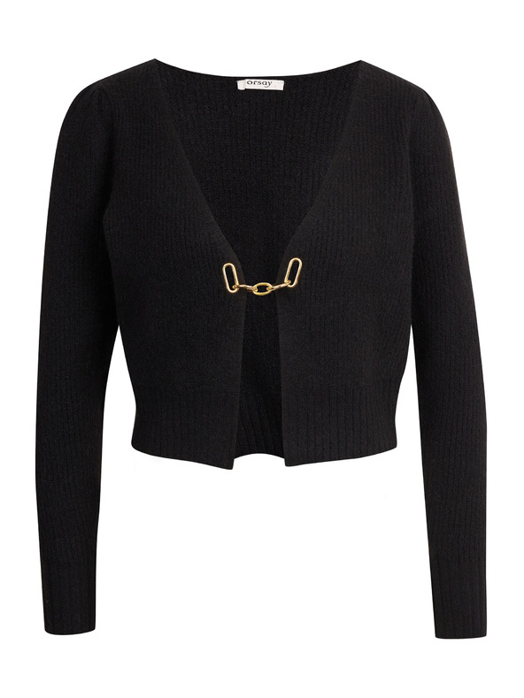 Orsay Crni ženski kardigan s primjesom ORSAY vune