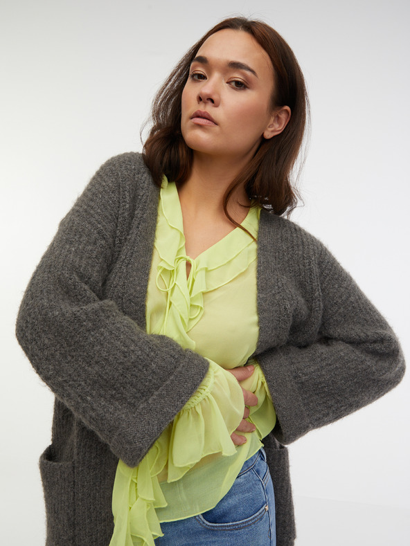 Orsay Tamno sivi ženski oversize kardigan ORSAY