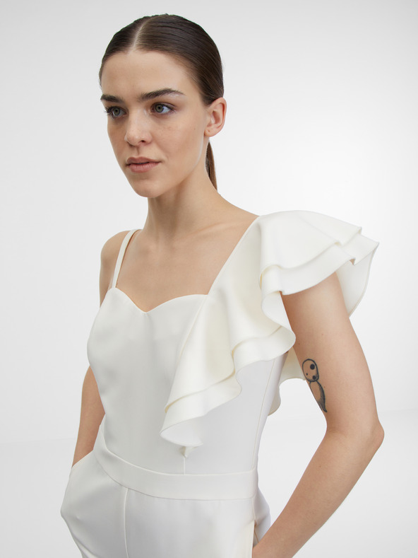 Orsay Krem ženski kombinezon ORSAY