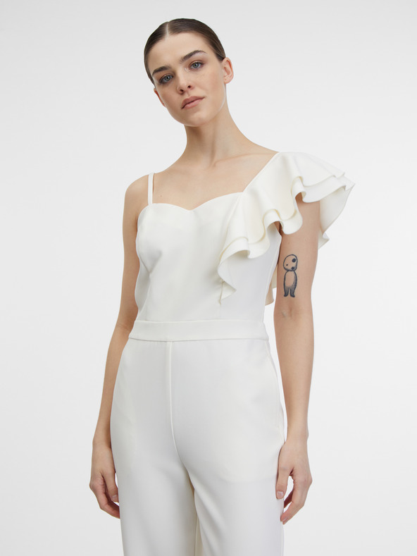 Orsay Krem ženski kombinezon ORSAY