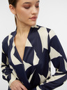 Orsay Krem-plava ženska satenska bluza s uzorkom ORSAY