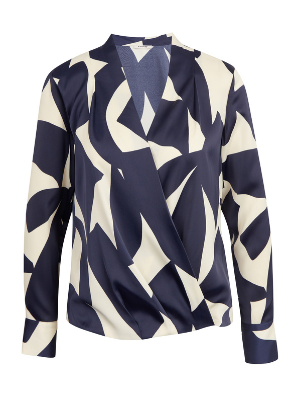 Orsay Krem-plava ženska satenska bluza s uzorkom ORSAY