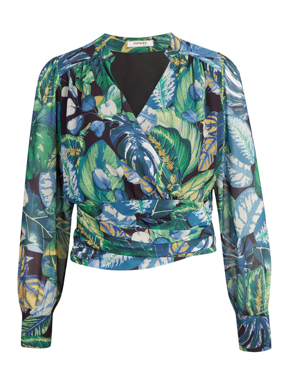 Orsay Zelena ženska bluza s uzorkom ORSAY