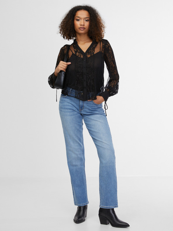 Orsay Crna ženska čipkasta bluza ORSAY