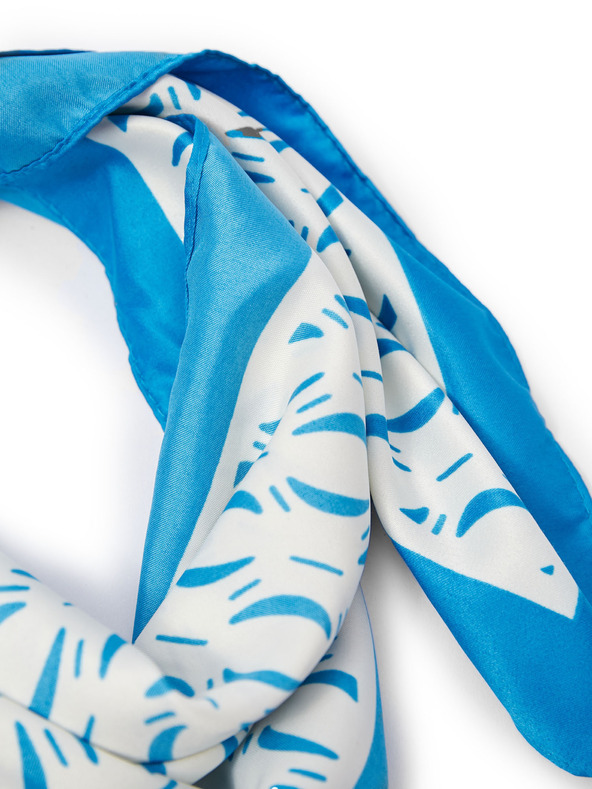 Orsay Plavo-bijeli ženski satenski šal s uzorkom ORSAY