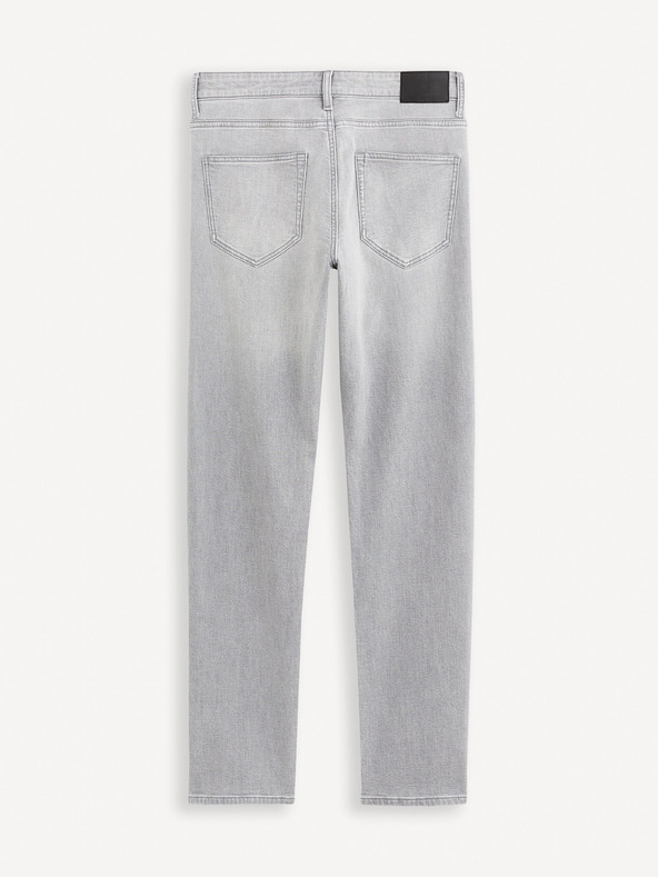 Celio Svijetlo sive muške traperice ravnog kroja Celio Fokrey