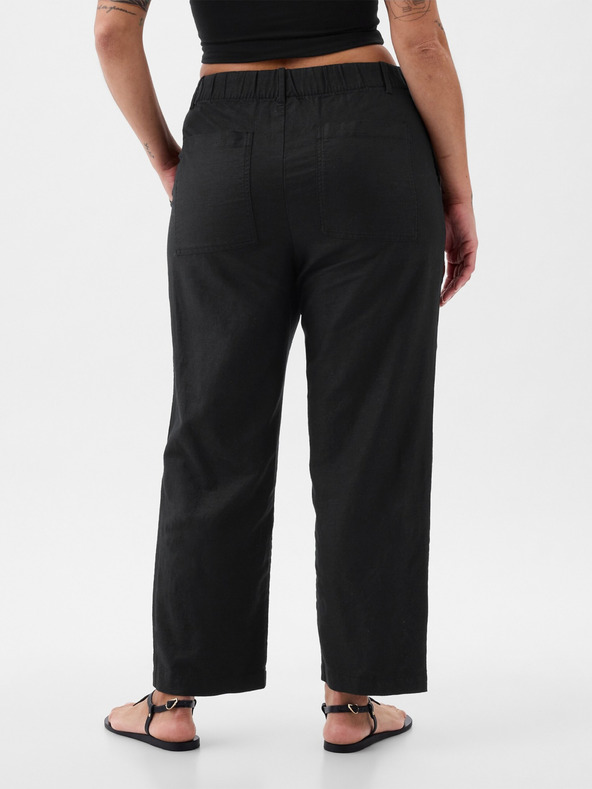 GAP Lanene hlače visokog struka GAP