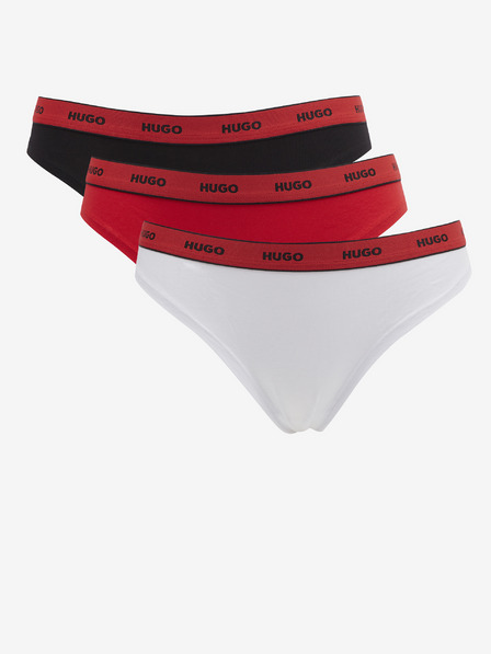 HUGO Triplet Thong Stripe 3-pack Gaćice