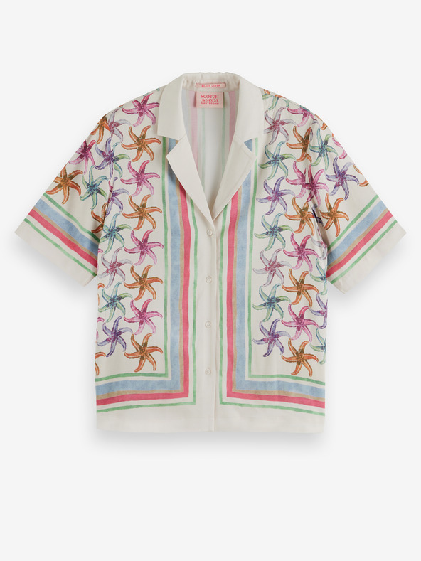 Scotch & Soda Scotch & Soda krem ​​ženska košulja s uzorkom