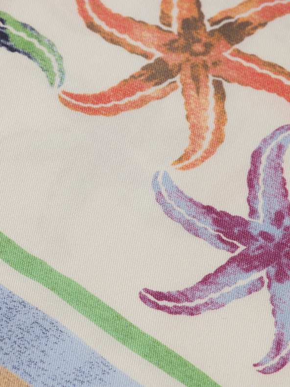 Scotch & Soda Scotch & Soda Gia Starfish ženske hlače s krem ​​uzorkom