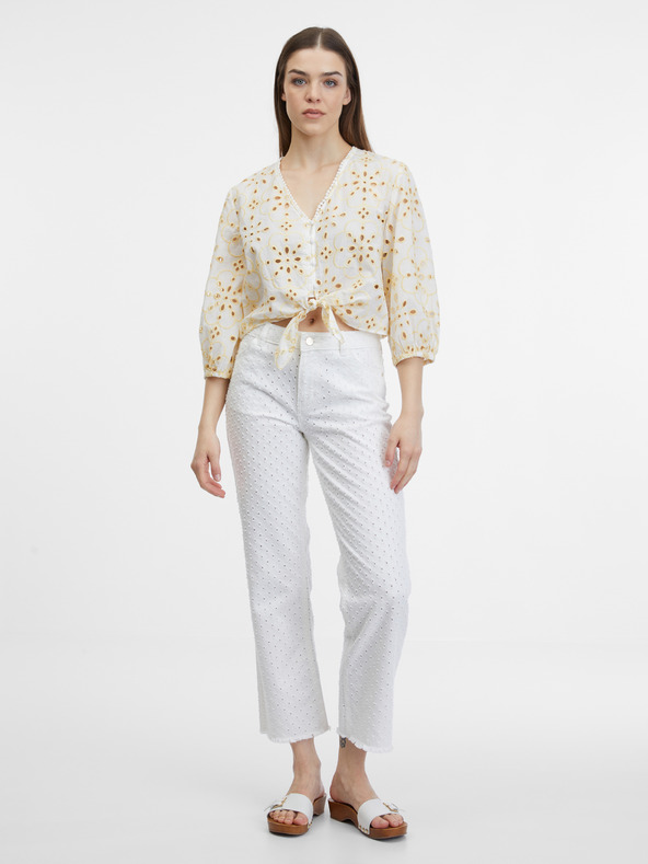 Orsay Žuto-bijela ženska bluza ORSAY