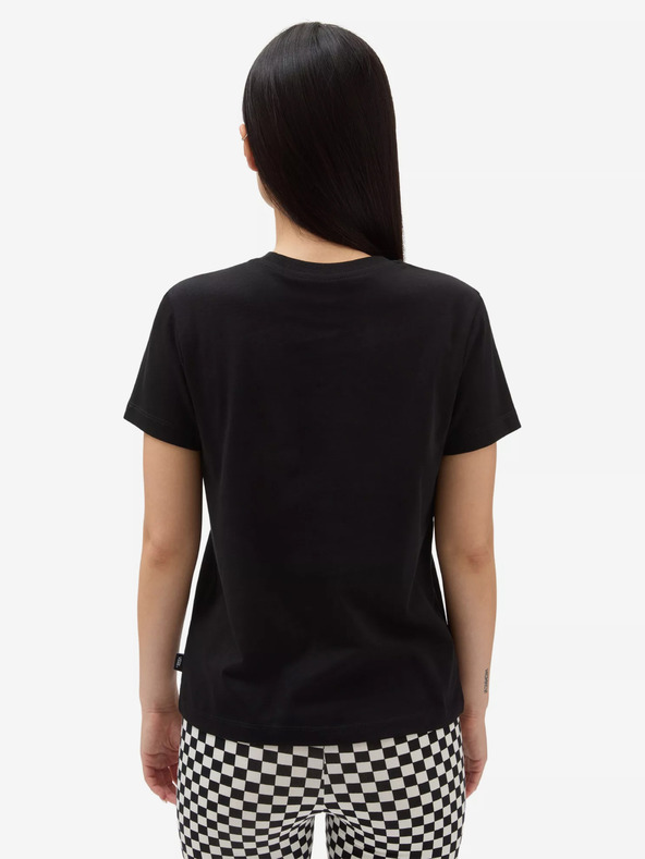 Vans Crna ženska majica s printom VANS Flying V Crew