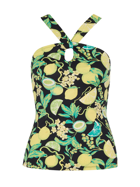 Orsay Crno-žuta ženska majica s uzorkom ORSAY