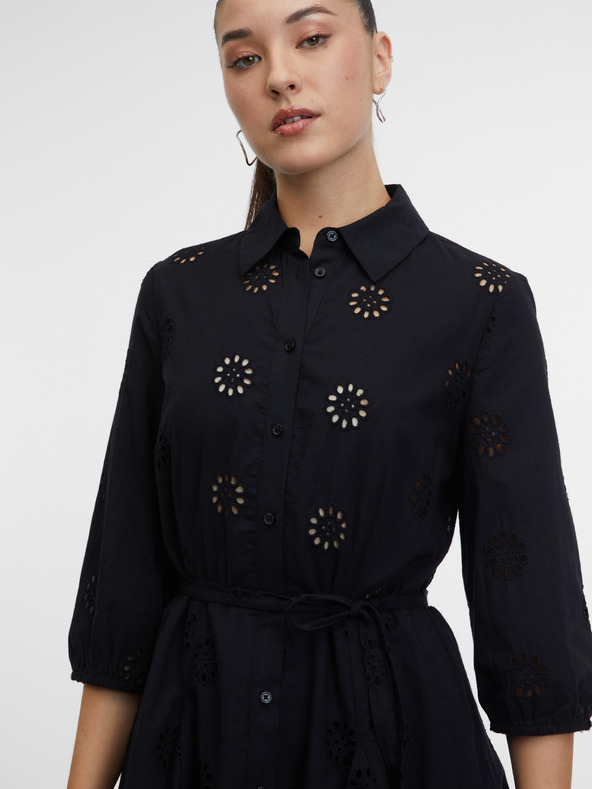 Orsay Crne ženske košulje haljine ORSAY