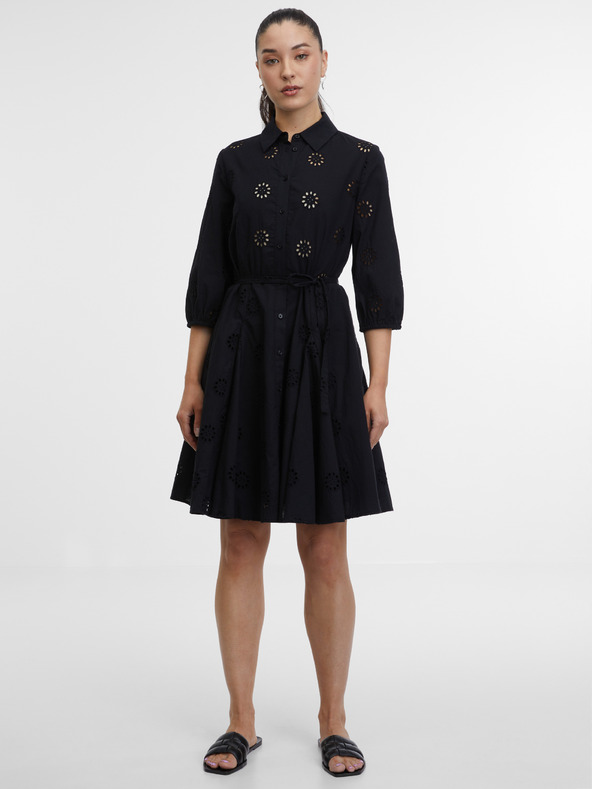 Orsay Crne ženske košulje haljine ORSAY