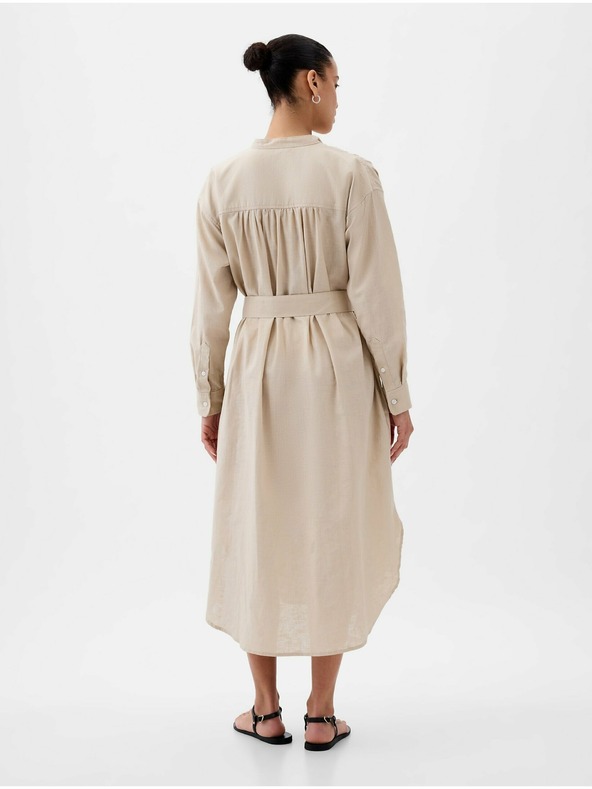 GAP Oversize lanene košulje-haljine GAP