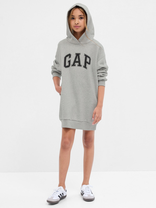 GAP Dječja sweatshirt haljina s logom GAP