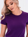 Edoti Ljubičasta ženska basic majica Edoti