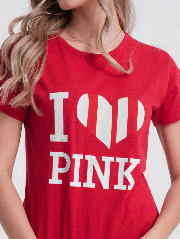 Edoti Crvena ženska pidžama s uzorkom Edoti