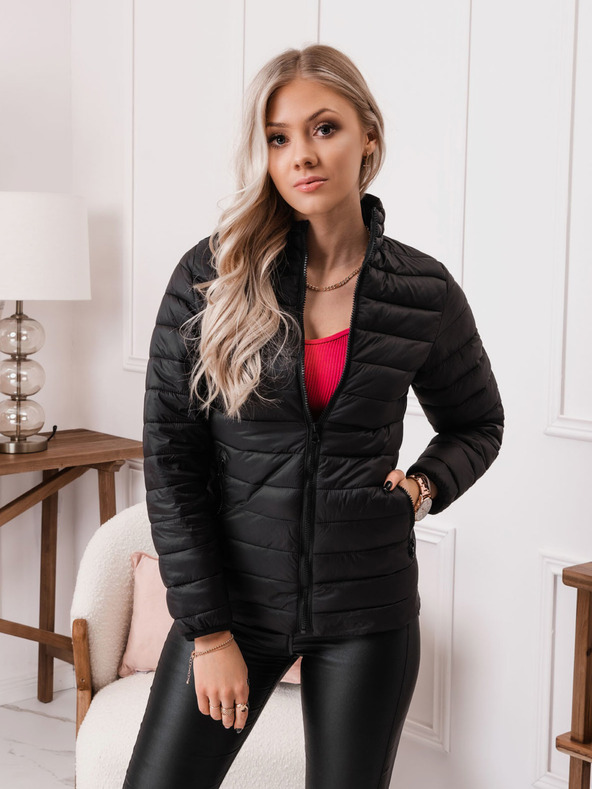 Edoti Lagana ženska prošivena jakna Edoti u crnoj boji