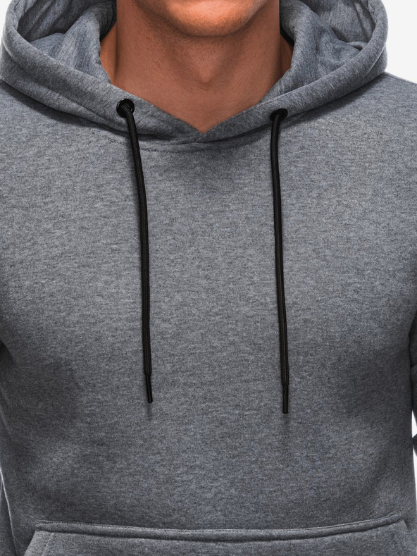 Edoti Edoti tamno siva muška majica s kapuljačom