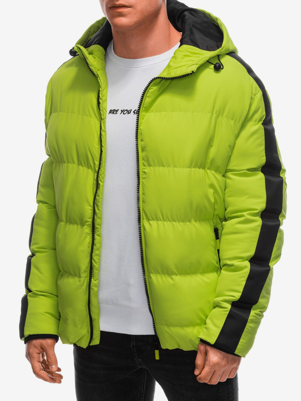 Edoti Svijetlozelena muška prošivena zimska jakna Edoti