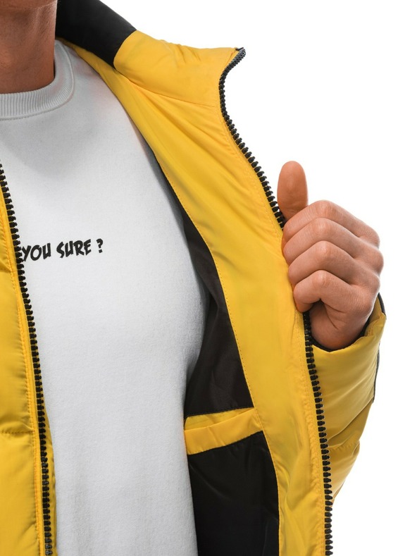 Edoti Žuta muška prošivena zimska jakna Edoti