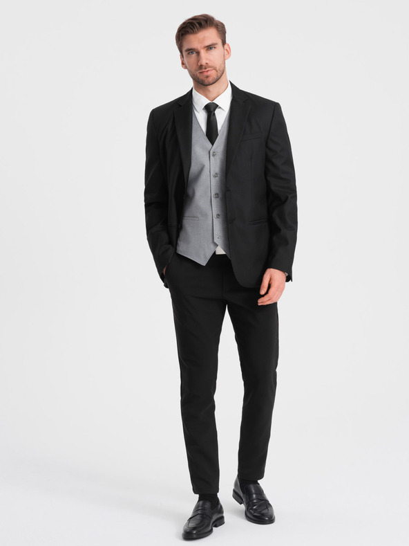 Ombre Clothing Crna muška jakna Ombre Clothing