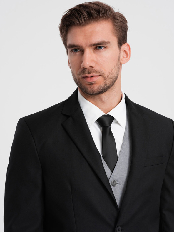 Ombre Clothing Crna muška jakna Ombre Clothing