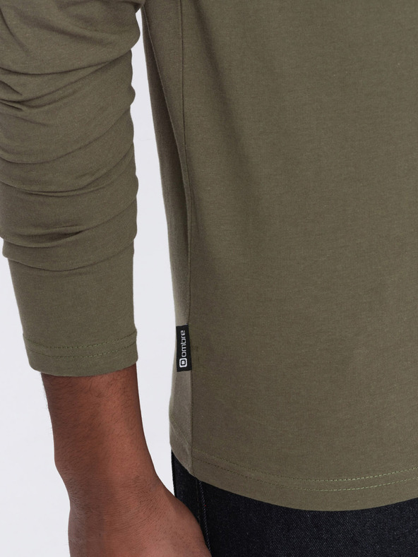 Ombre Clothing Kaki muška osnovna majica Ombre Clothing