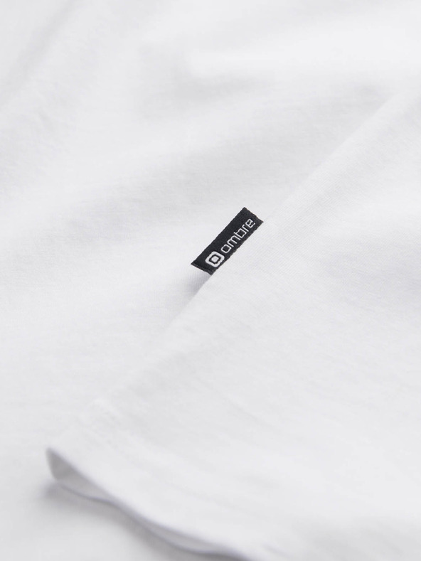 Ombre Clothing Bijela muška osnovna majica Ombre Clothing