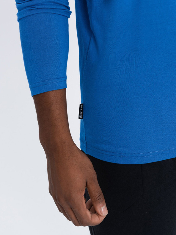 Ombre Clothing Plava muška osnovna majica Ombre Clothing