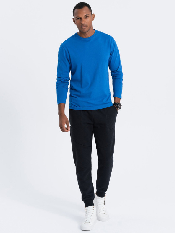 Ombre Clothing Plava muška osnovna majica Ombre Clothing