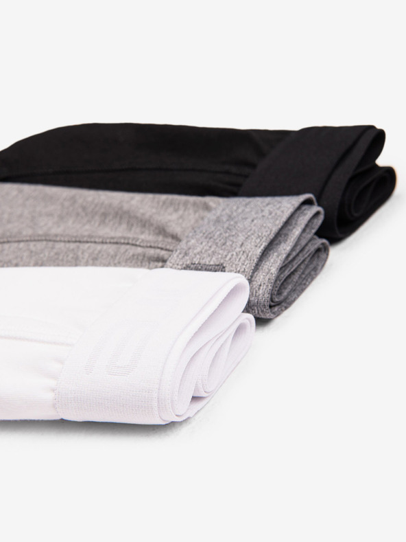 Ombre Clothing Komplet od tri muške bokserice u sivoj, bijeloj i crnoj Ombre odjeći