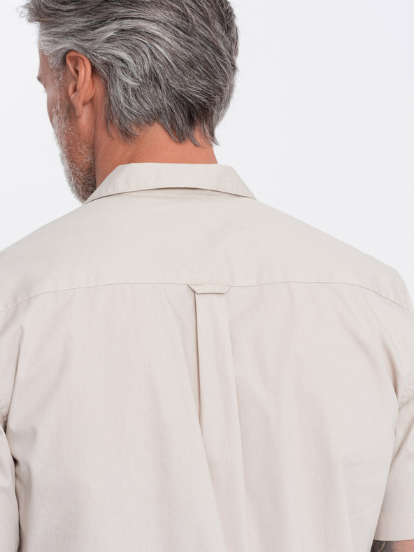 Ombre Clothing Ombre Clothing Muška krem ​​majica kratkih rukava