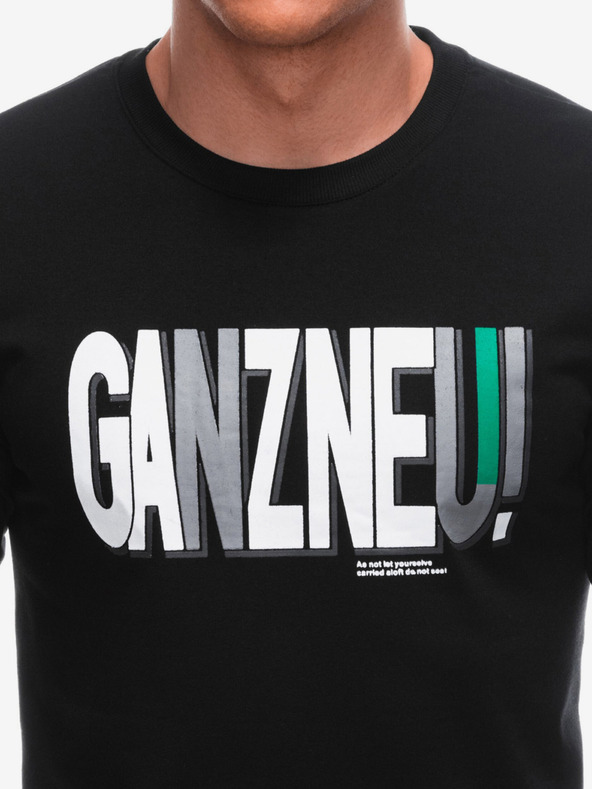 Edoti Crna muška majica s natpisom Edoti