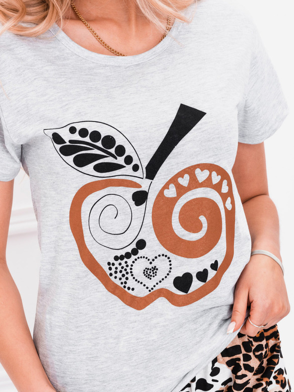 Edoti Smeđe-siva ženska pidžama s uzorkom Edoti