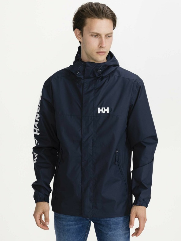 Helly Hansen Tamnoplava muška vodootporna lagana jakna s kapuljačom HELLY HANSEN Ervik