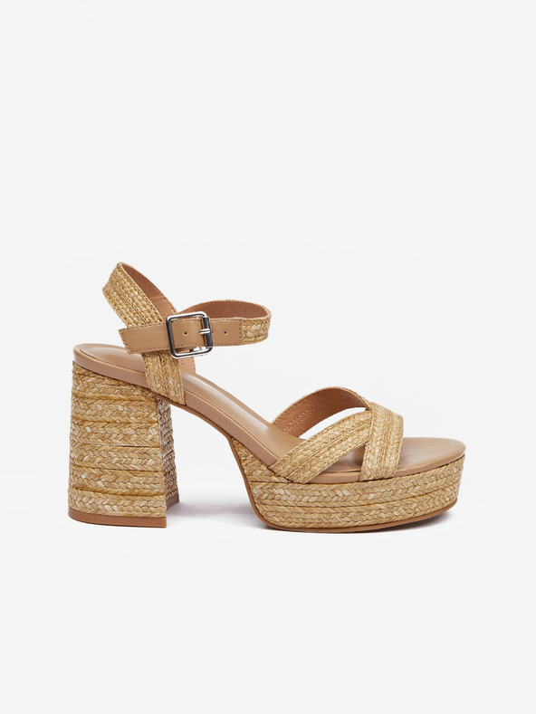 Orsay Smeđe ženske sandale na petu ORSAY