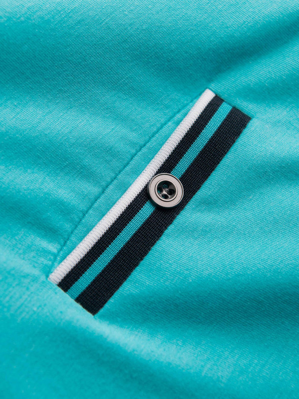 Ombre Clothing Tirkizna muška majica s dugmadima Ombre odjeća