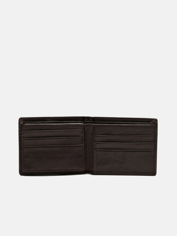 Edoti Edoti tamno smeđi muški kožni novčanik