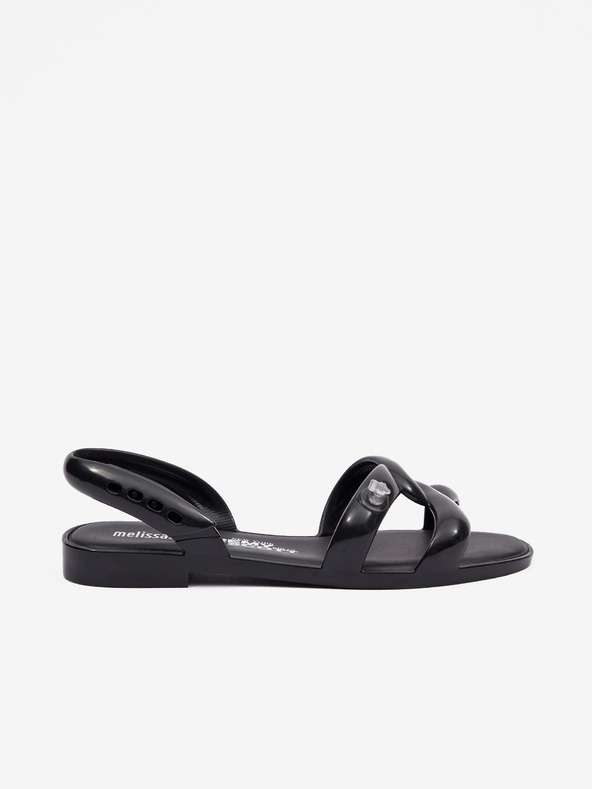 Melissa Black Melissa Tube Sandal + Jeremy Scott ženske sandale