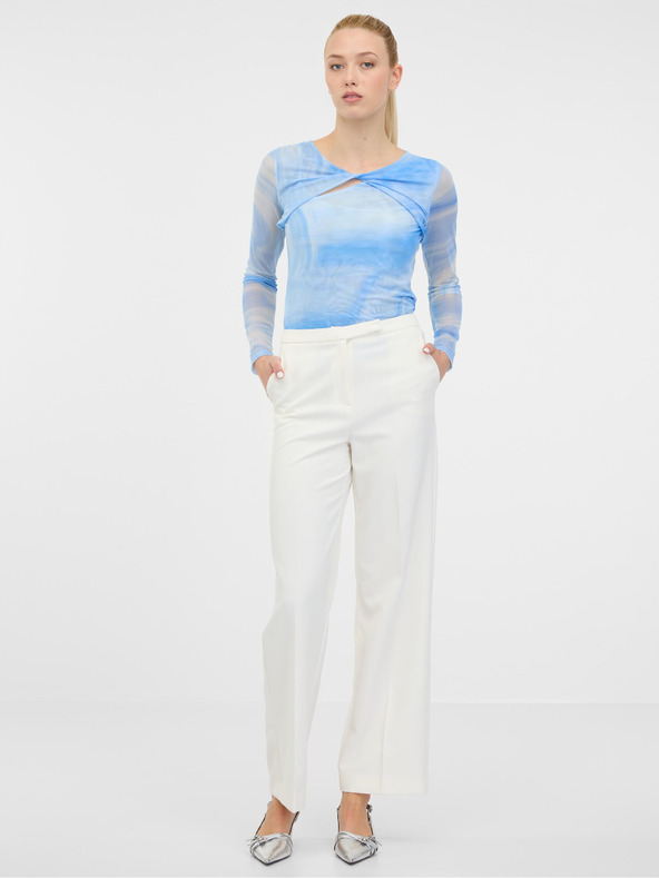 Orsay Plava ženska majica s uzorkom dugih rukava ORSAY