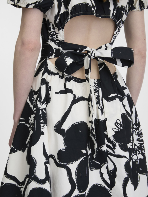 Orsay Crna ženska haljina s uzorkom ORSAY