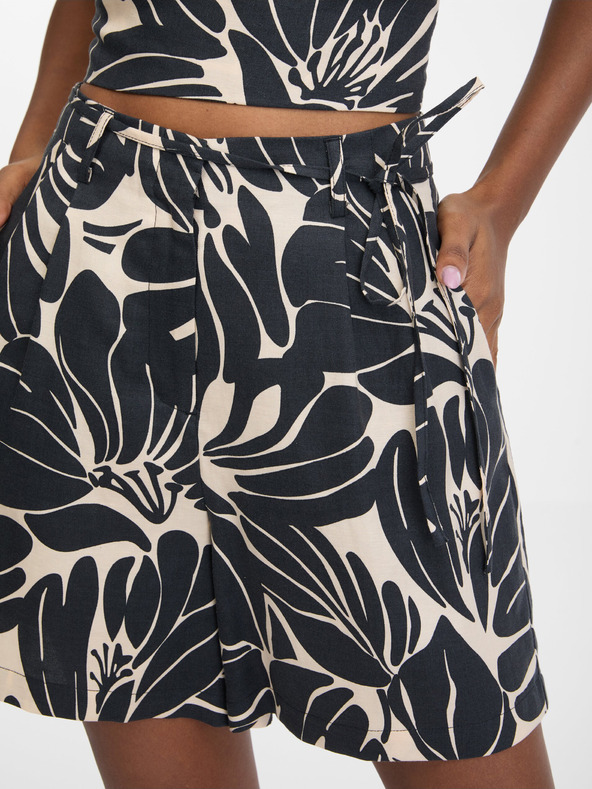 Orsay Crne ženske kratke hlače s uzorkom ORSAY